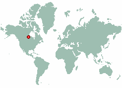 Split Lake in world map